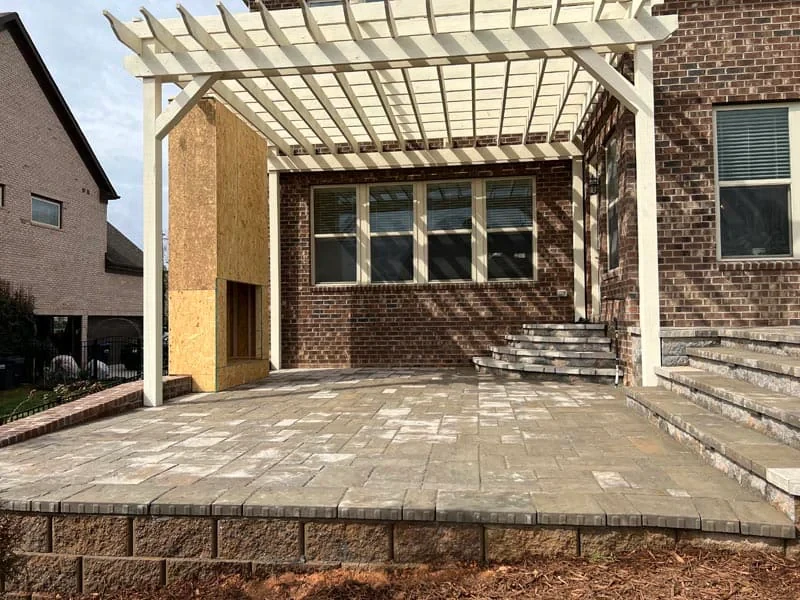 Backyard Pergola Patio Construction Mecklenburg County North Carolina_1