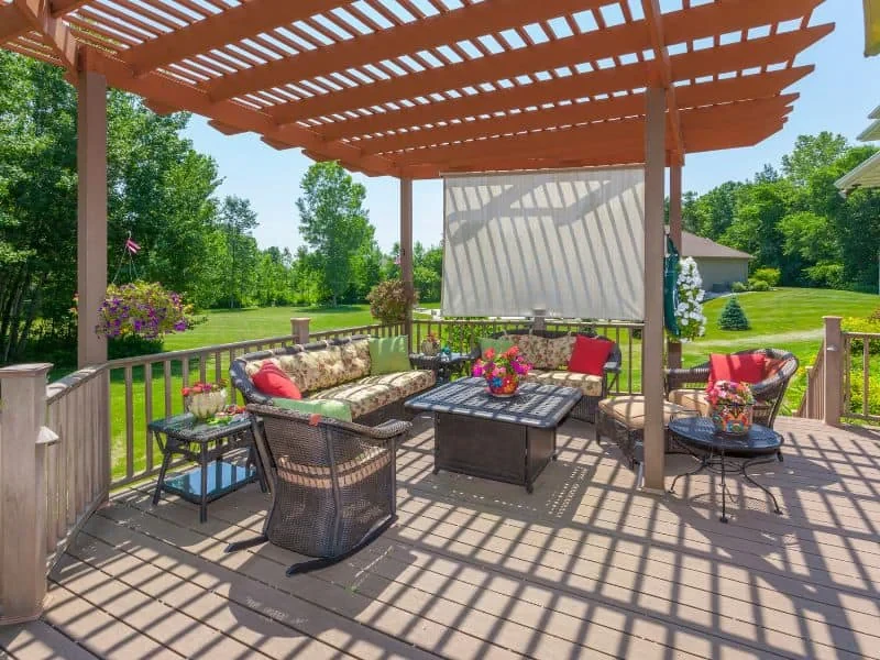Cozy Patio Landscape Mecklenburg County North Carolina