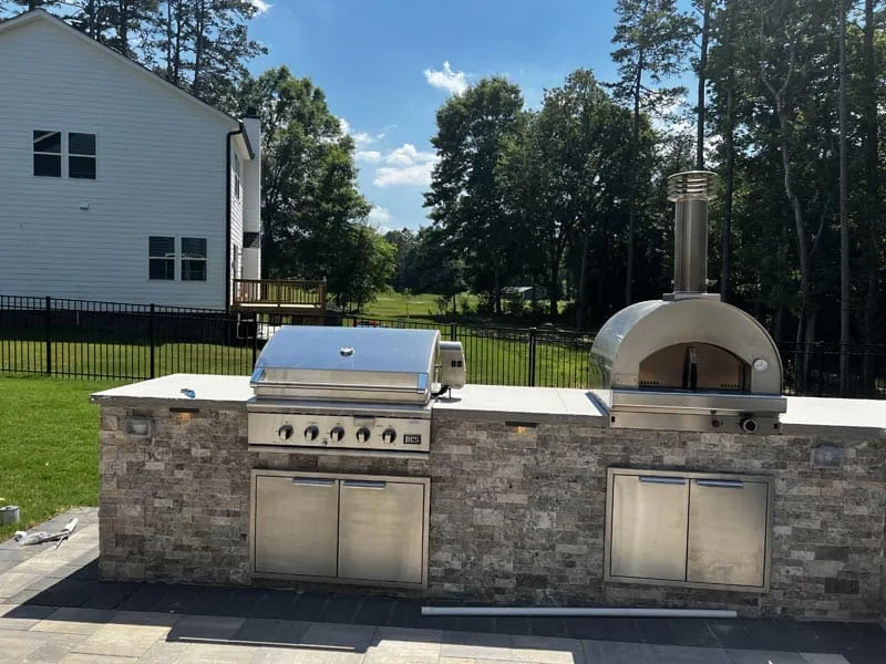 Outdoor Kitchen Grill Pizza Oven Mecklenburg County North Carolina_2