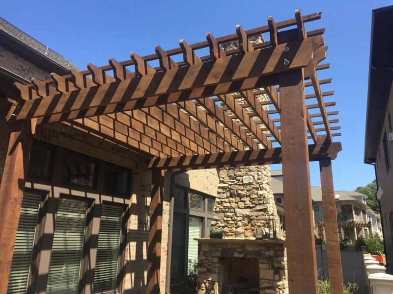 Pergola Patio Shadows Landscaping Mecklenburg County North Carolina