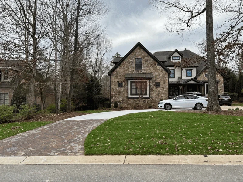 Stone House Tree Driveway Mecklenburg County North Carolina