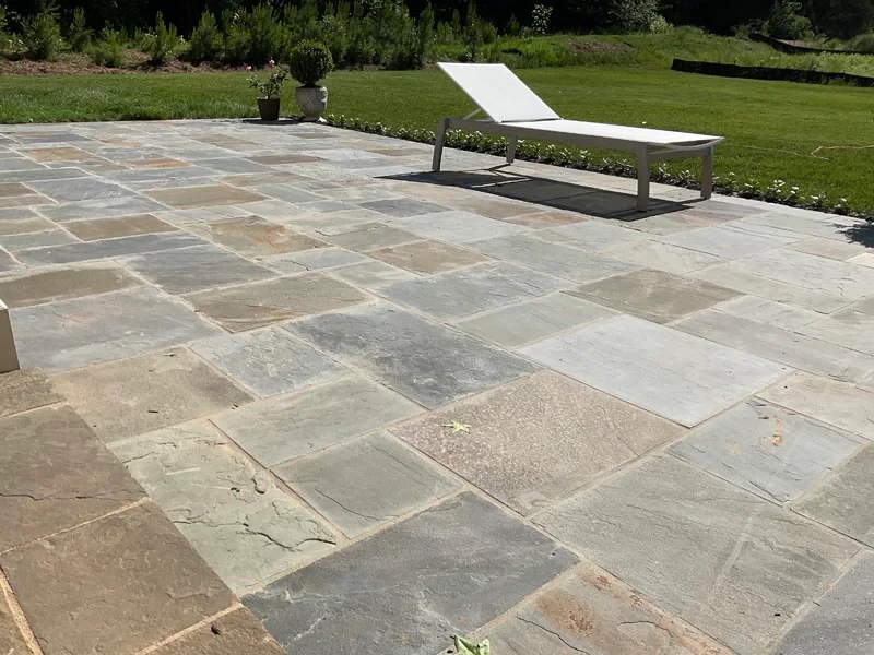 Stone Patio Lounge Chair Lawn Mecklenburg County North Carolina