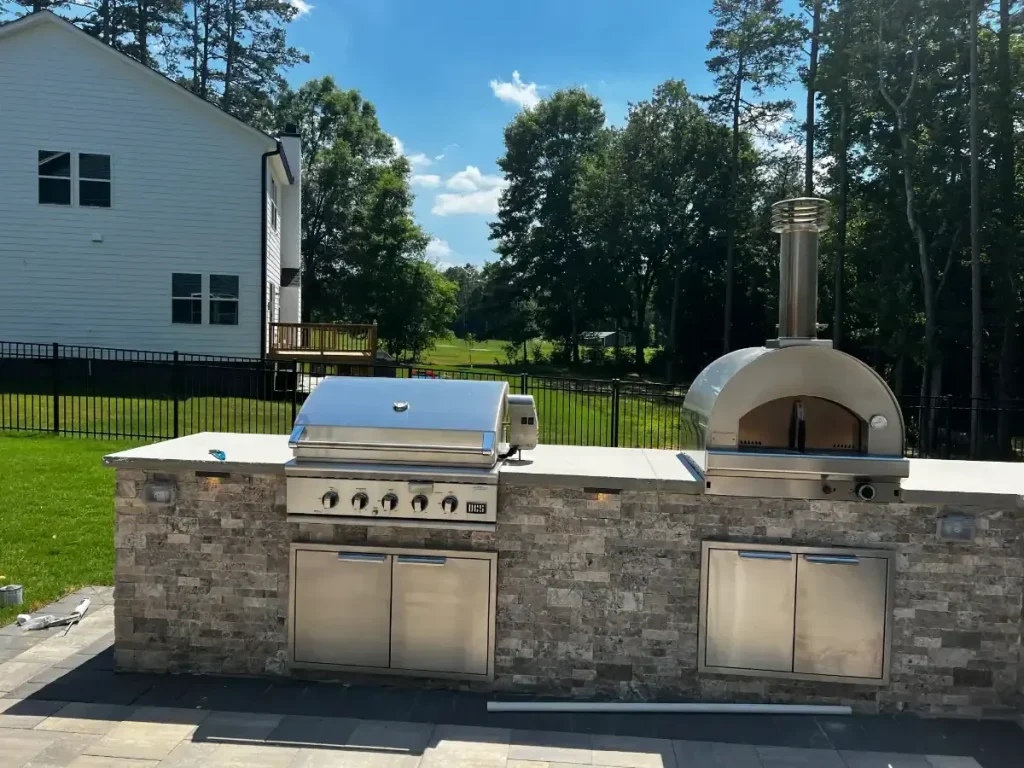 Backyard Outdoor Kitchen Grill Mecklenburg County North Carolina