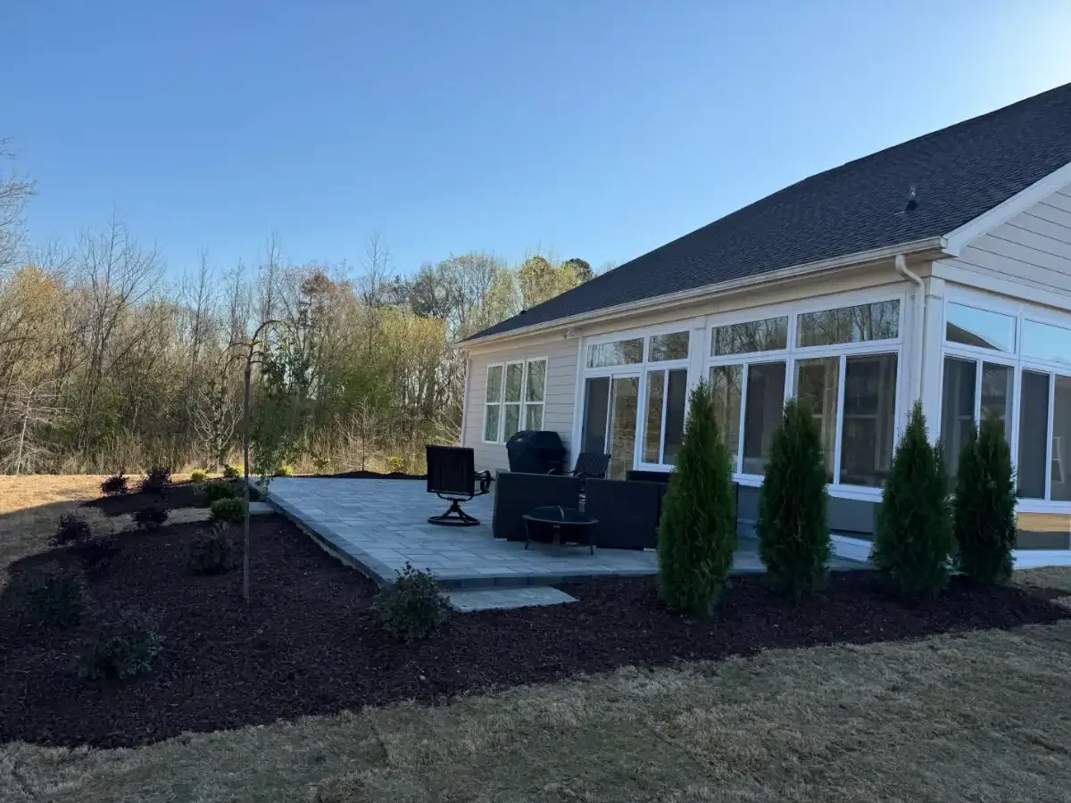 Backyard Patio Landscaping Mecklenburg County North Carolina