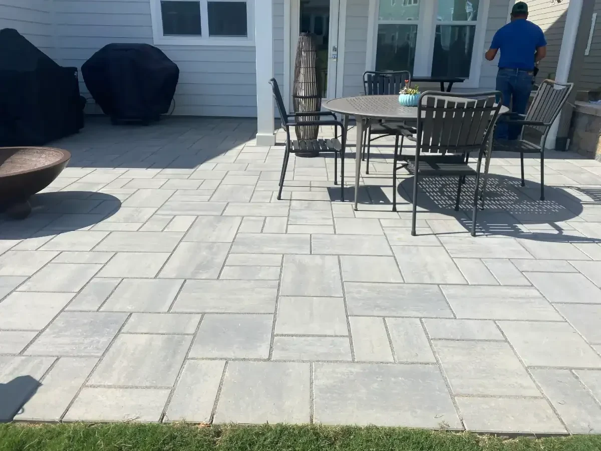Backyard Patio Stone Pavers Mecklenburg County North Carolina_1
