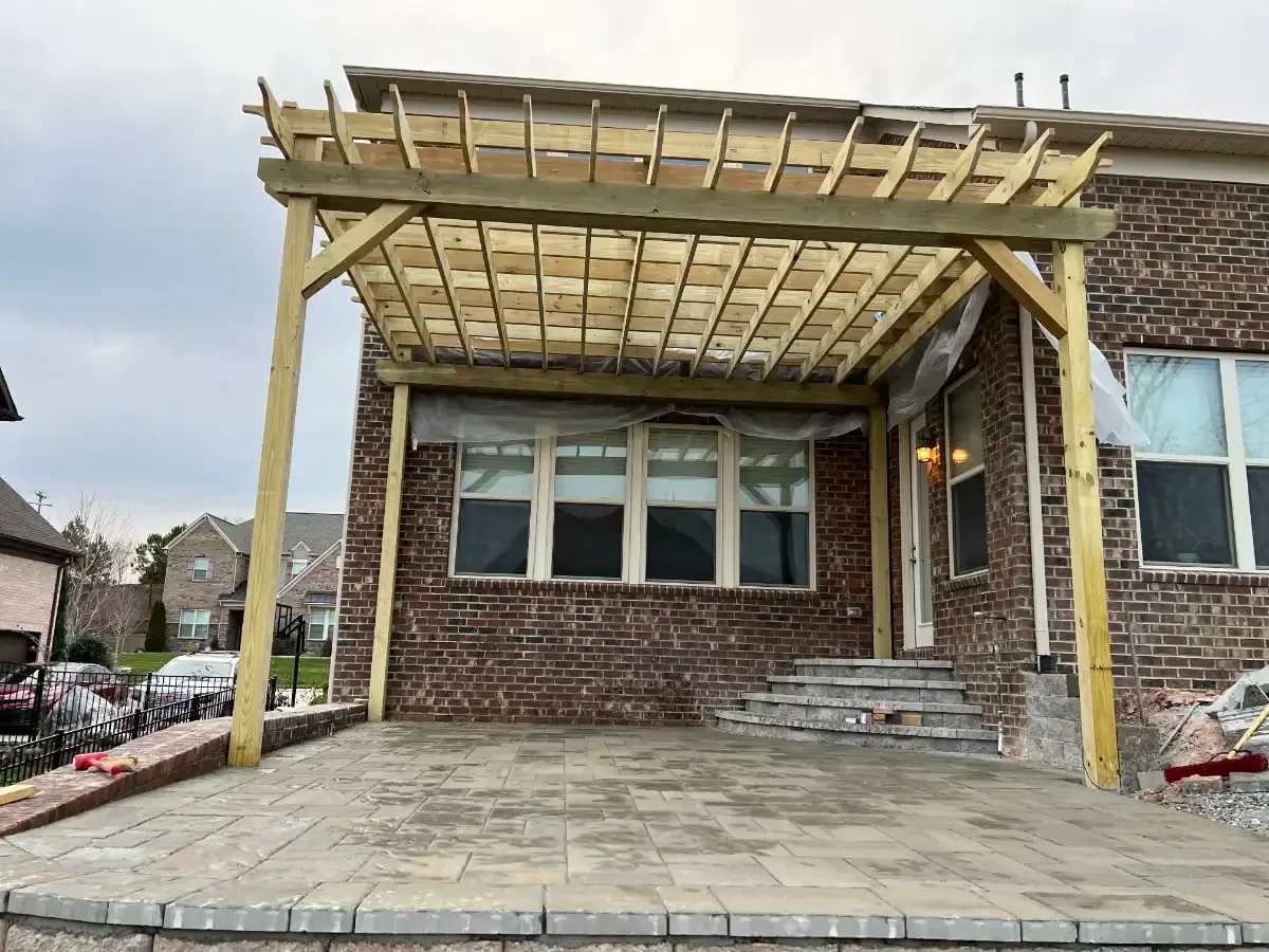 Backyard Pergola Construction Mecklenburg County North Carolina