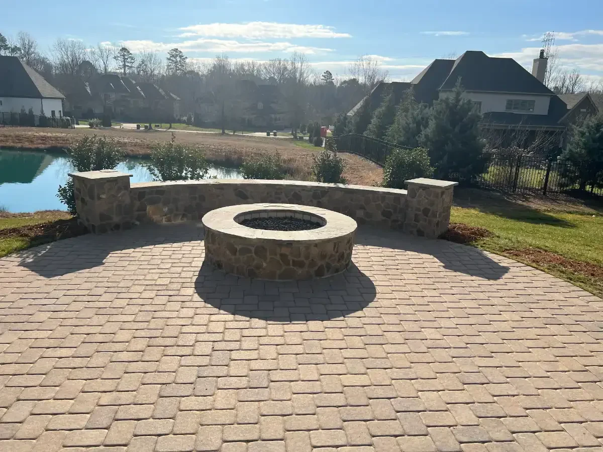 Fire Pit Patio View Mecklenburg County North Carolina