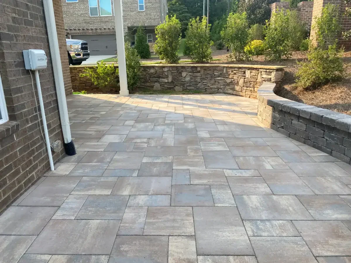 Patio Stone Design Landscaping Mecklenburg County North Carolina