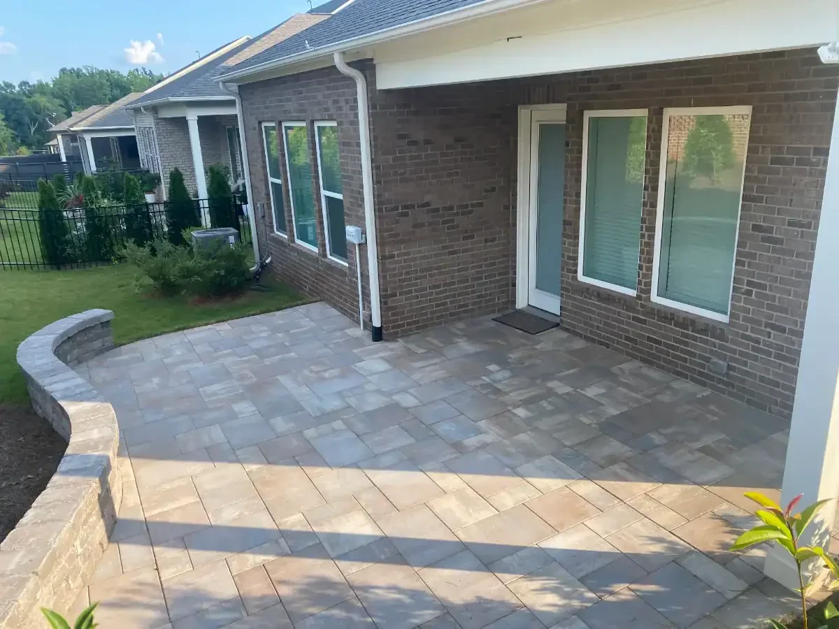 Patio Stone Wall Landscaper Mecklenburg County North Carolina
