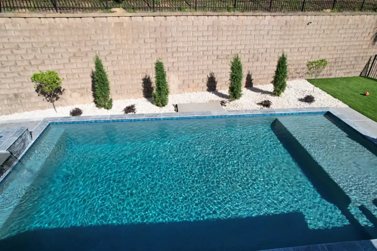 Pool Patio Landscape Design Mecklenburg County North Carolina