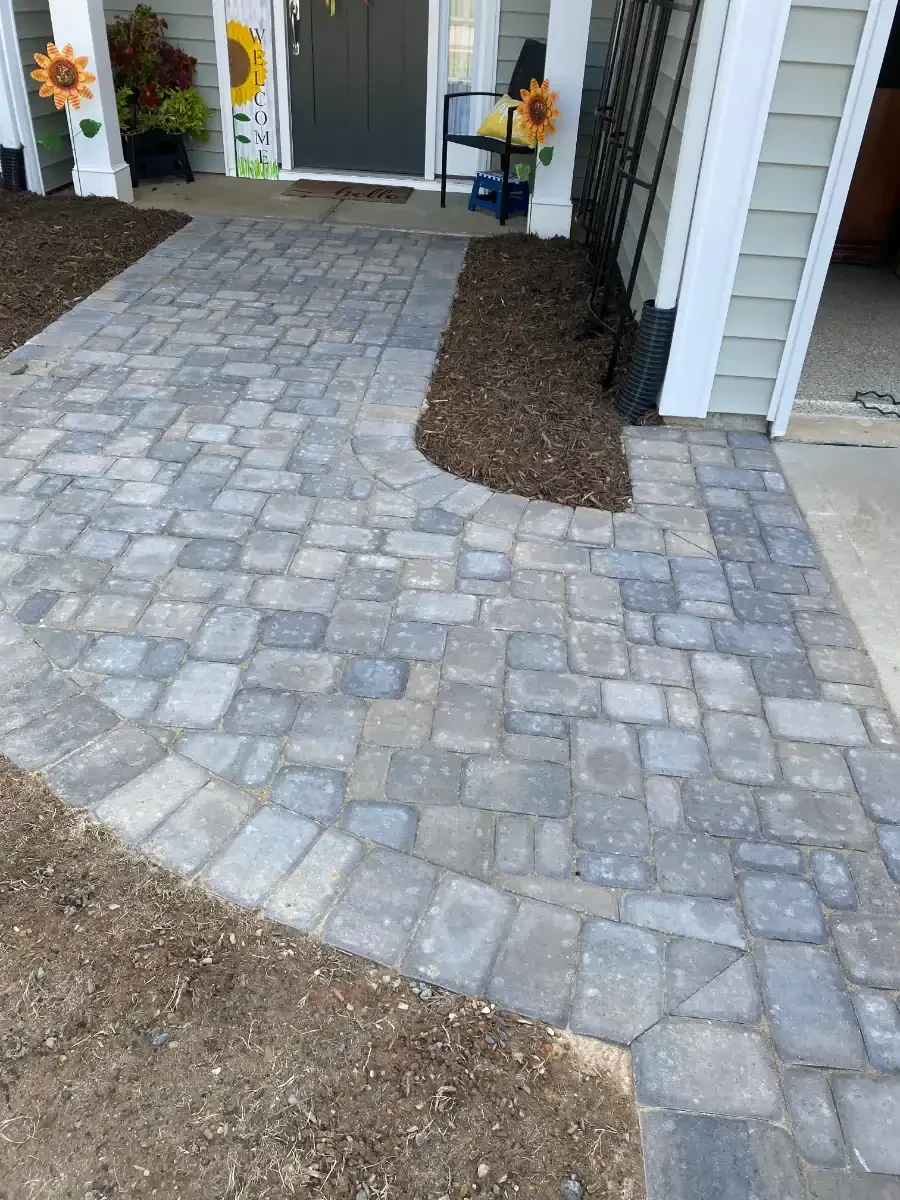 Stone Walkway Landscaping Mecklenburg County North Carolina